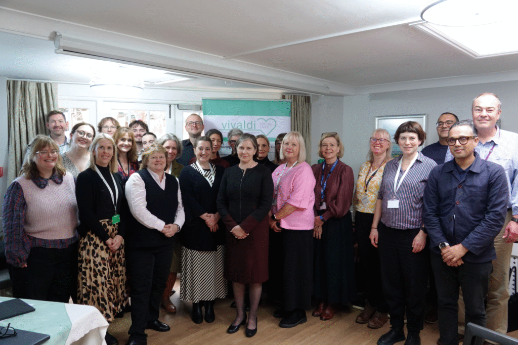 A group of people pictured whilst visiting Adelaide House