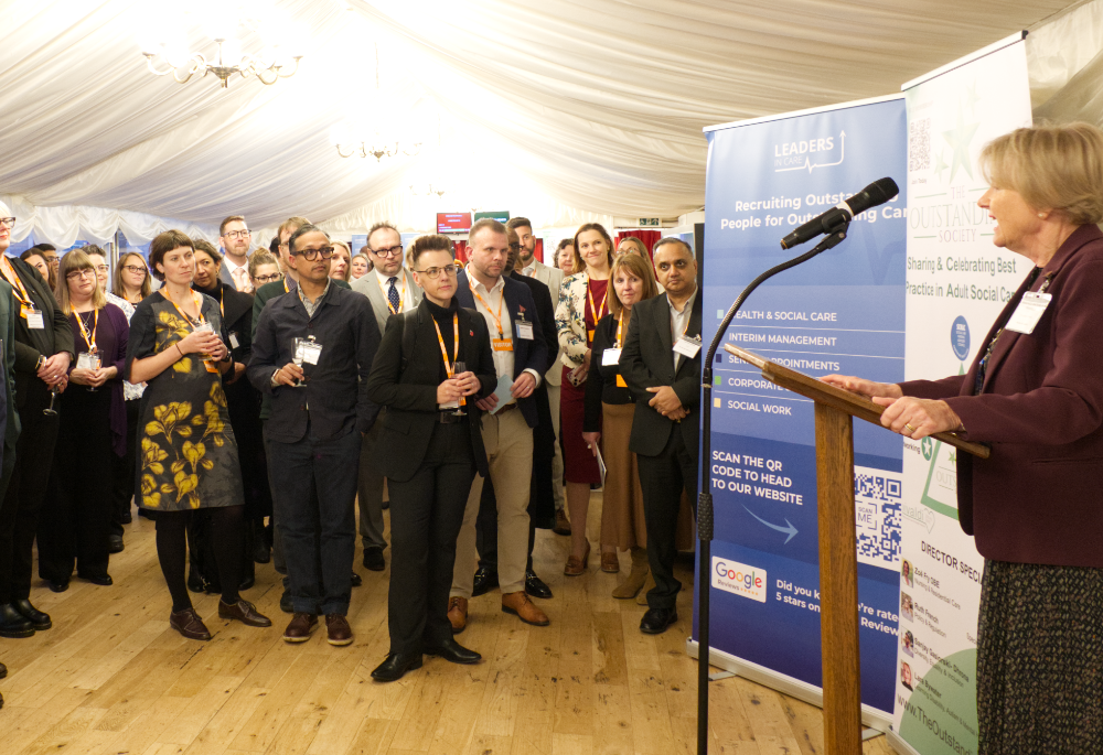 A group of guest attending a Parliamentary reception